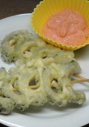 ゴーヤ串（マヨ明太ソース）-レシピのメイン写真