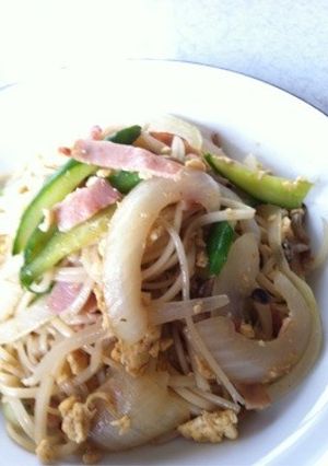 彩り鮮やか＊野菜を食べる素麺チャンプルー-レシピのメイン写真