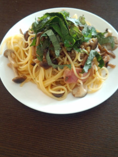 お手軽♪大葉としめじで美味しいパスタ♪-レシピのメイン写真