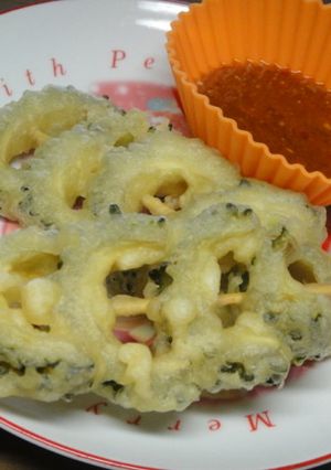 ゴーヤ串（ピリ味噌ソース）-レシピのメイン写真
