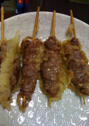 牛とキャベツで串天-レシピのメイン写真