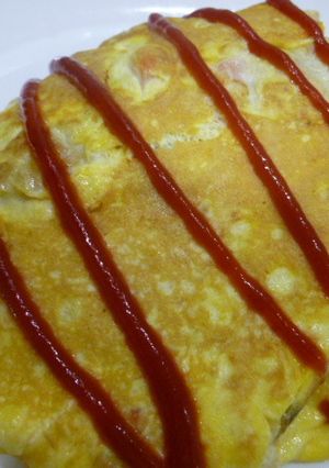 酢豚の残りでエコオムライス☆離乳食完了-レシピのメイン写真