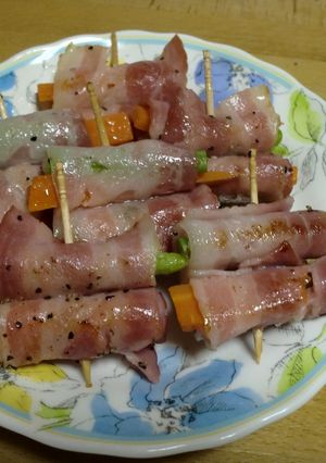 アスパラと人参のベーコン巻き-レシピのメイン写真
