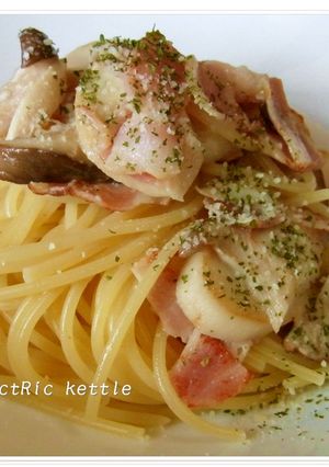 ベーコンとエリンギのミルクソースパスタ-レシピのメイン写真