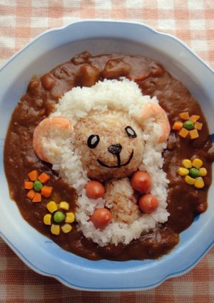デコカレー☺もこもこ羊さん-レシピのメイン写真