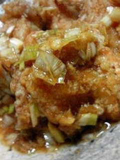 鶏の竜田揚げ 酢葱ソースがけ♪-レシピのメイン写真