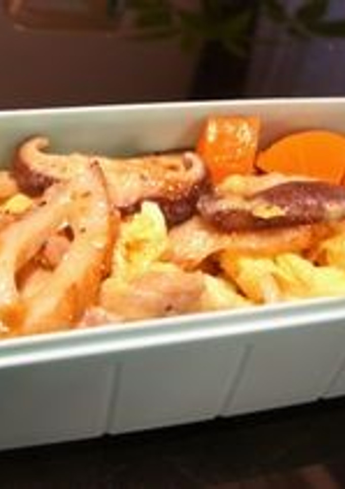 お弁当向きの豚薄切り肉の玉子とじ-レシピのメイン写真