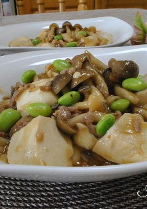 簡単ヘルシーきのこマーボー豆腐-レシピのメイン写真