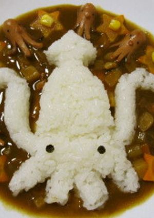 タコカレーはイカがですか？デコカレー-レシピのメイン写真