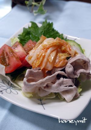 豚肉の冷しゃぶ☆キムチのせ-レシピのメイン写真