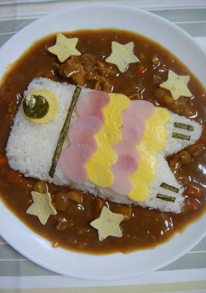 こいのぼり☆カレー-レシピのメイン写真
