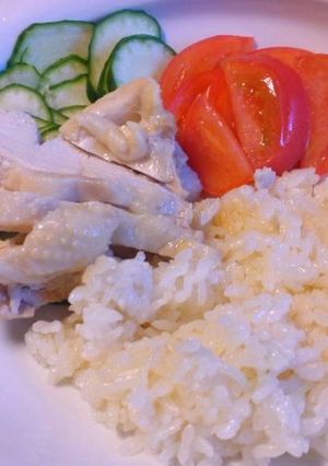 炊飯器でカフェごはん！カオマンガイもどき-レシピのメイン写真