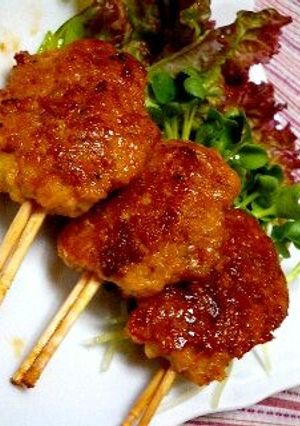 混ぜて焼くだけ！鶏つくねの照り焼き♡-レシピのメイン写真