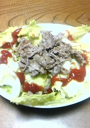レタスがたくさん食べれる簡単サラダ-レシピのメイン写真