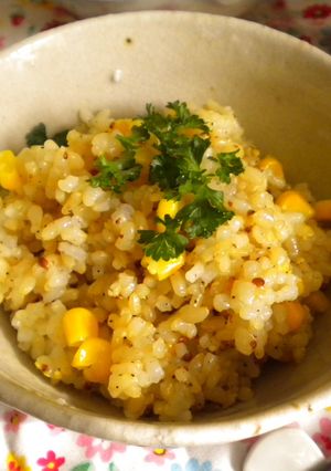 とうもろこしの混ぜご飯-レシピのメイン写真
