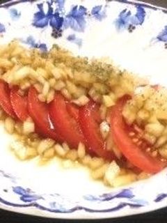 トマトの玉葱ドレッシングがけ-レシピのメイン写真