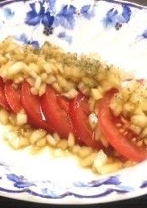 トマトの玉葱ドレッシングがけ-レシピのメイン写真