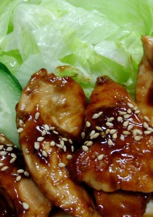 簡単☆おいしい♪鶏胸肉のからし照り焼き♡-レシピのメイン写真