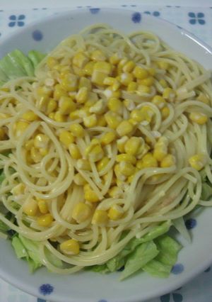 簡単★冷製コーンマヨパスタ＊-レシピのメイン写真
