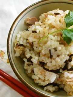 パパッと♪ ツナと塩こぶの混ぜご飯-レシピのメイン写真