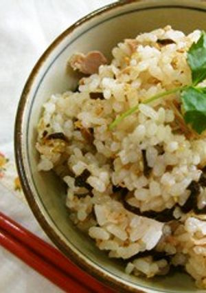 パパッと♪　ツナと塩こぶの混ぜご飯-レシピのメイン写真
