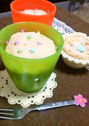 ホットケーキミックスDE簡単マグケーキ♪-レシピのメイン写真