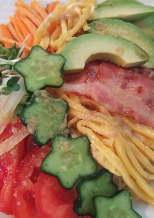 ランチに♫ぶっかけ✿ごまだれ素麺-レシピのメイン写真