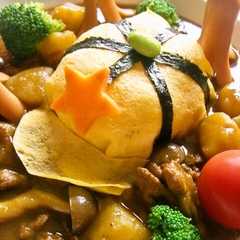 รูปของ デコカレー★帽子カレー