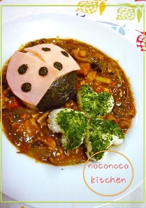 てんとう虫さん♡デコカレー♡-レシピのメイン写真