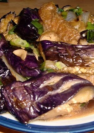 素揚げナスと油あげの炒め煮-レシピのメイン写真