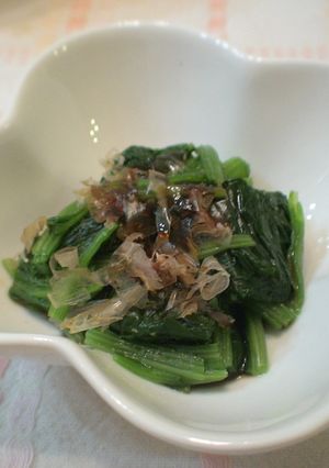 普通(;^_^A　ほうれん草のおひたし-レシピのメイン写真
