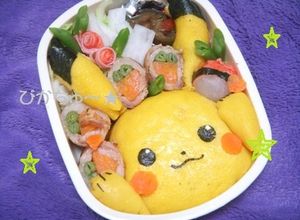 キャラ弁☆ピカチュウのオムライス弁当-レシピのメイン写真