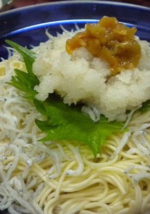 大根しらす梅そうめん-レシピのメイン写真