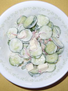 きゅうりとみょうがのチーズサラダ-レシピのメイン写真
