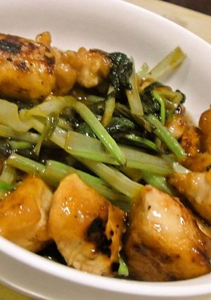 鶏ムネ肉のはちみつ梅ソース焼き-レシピのメイン写真