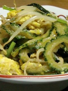 すき焼きのたれで輪切りゴーヤの炒め物-レシピのメイン写真
