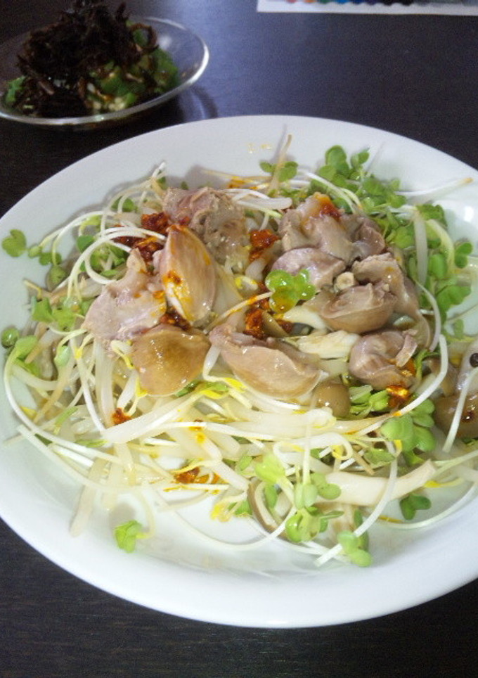 砂肝と野菜のルクエ蒸し-レシピのメイン写真
