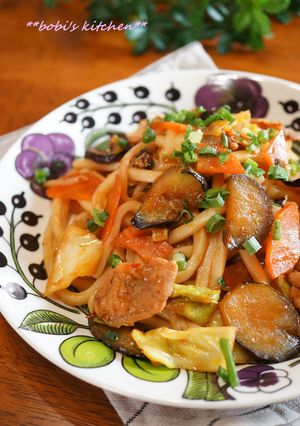 甘辛*みそダレ焼きうどん*-レシピのメイン写真