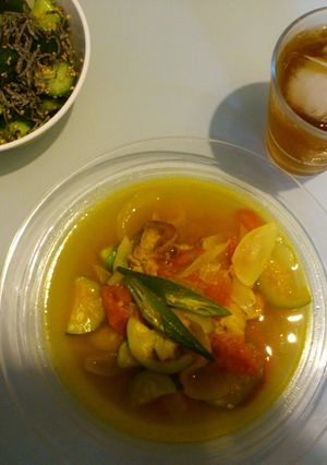 夏野菜のスープカレー-レシピのメイン写真