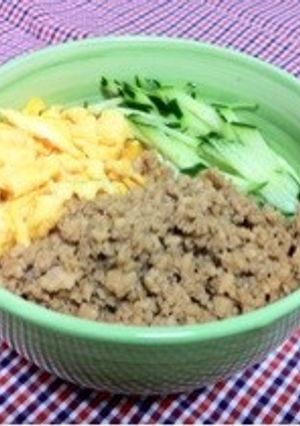 鶏ミンチ☆三色丼☆-レシピのメイン写真