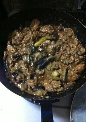 簡単☆ご飯に！なすとバラ肉胡麻味噌炒め☆-レシピのメイン写真