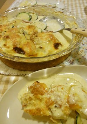 ズッキーニとポテトの簡単グラタン♬-レシピのメイン写真