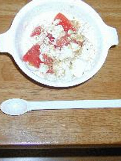離乳食 トマトの白和え-レシピのメイン写真