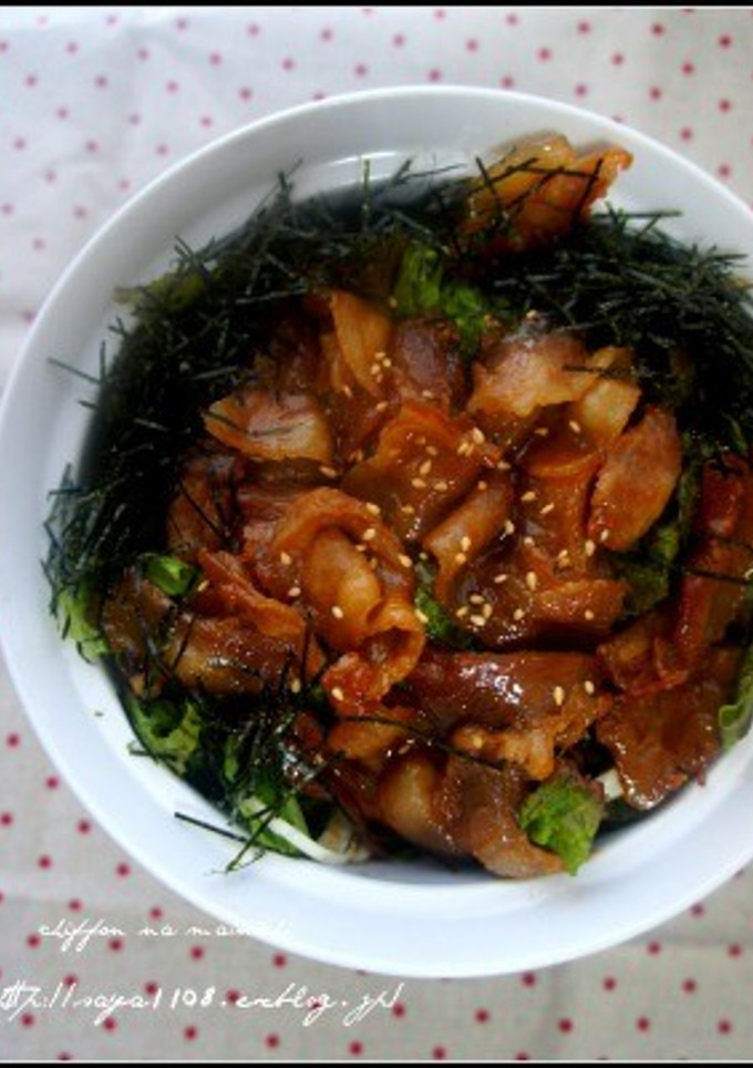 我が家の定番豚丼♪-レシピのメイン写真