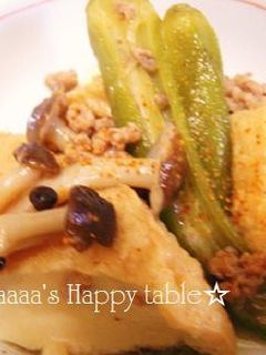 ☆厚揚げとオクラのほっこり煮☆-レシピのメイン写真