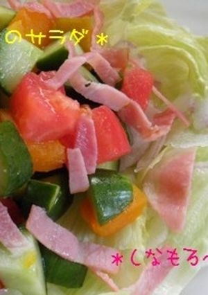 ＊夏野菜の色♡イロサラダ＊-レシピのメイン写真