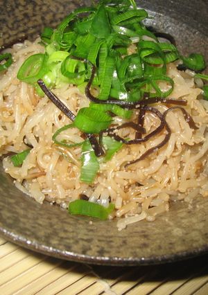 低カロ♪しらたきの明太子昆布佃煮和え♪-レシピのメイン写真