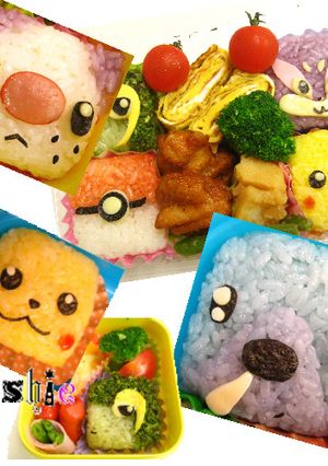 簡単 おにぎり ポケモン キューブ弁当-レシピのメイン写真
