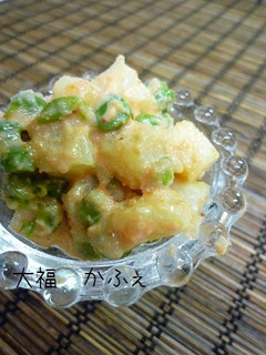 明太マヨ de 長いもグリンピース-レシピのメイン写真