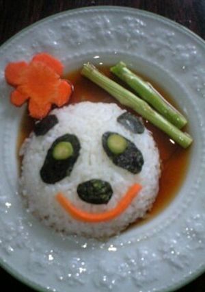 かわいいパンダカレー-レシピのメイン写真